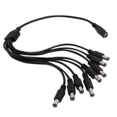 PowerMaster PM-6068 DC Adaptör Kablo Çoklayıcı 8 Erkek Çıkışlı 35cm 5.5x2.5mm - 1