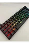 Epomaker Rgb T60 Mekanik Klavye Siyah Renk Kırmızı Switch Uyumlu - 1
