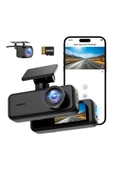 Hietech Araç içi Güvenlik Kamera Wifi Yüksek Kalite 4K Dashcam Gece Görüşü, Hareket Algılama Wifi Kamera - 6
