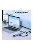 Hietech Çevirici Adaptör Çok Portlu Çoklayıcı Usb Hub 8 In 1 Usb Type-c Usb 2.0/3.0 Audio 3.5 Tf Sd - 4