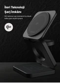 Xenon Smart Kablosuz Şarj Standı Qi2 Hızlı Şarj Iphone Airpods Watch Uyumlu Magsafe 15W Telefon Tutucu X6402 - 4
