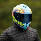 Sway Xbyc 867 Gamer Full Face Güneş Gözlüklü Kapalı Motosiklet Kaskı XL Beden thumbnail 4