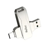 Netac 128GB Type-C + USB 3.0 Flash Bellek - NT03U782C-128G-30PN - 1