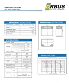 Orbus 100 AH 12 V Carbon Jel Akü thumbnail 2
