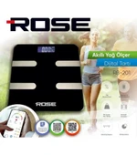 Rose RB-201 Akıllı Yağ Ölçer Dijital Tartı - Siyah thumbnail 5