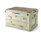 Madfox Çok Fonksiyonlu Katlanabilir Kamp Saklama Kutusu [ Seyahat Organizatörü ] Khaki - 60 LT - 1
