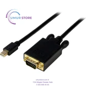 Minidisplayport VGA Kablo 1.8 Metre Mini Displayport VGA Kablo thumbnail 1