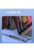 Coverzone Type-C Adaptör - HDMI, USB 3.0, USB 2.0 ve PD 100W 5Gbps Veri Transferi, 4K@60Hz HDMI Çıkışı CZ-336 thumbnail 5