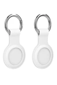 Coverzone Uyumlu Anahtarlıklı Silikon Uyumlu  Kılıf A010 Koruyucu Anahtarlık Beyaz 2'li Paket thumbnail 1