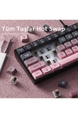 Coverzone 65% Kablolu Hotswap Mekanik Oyun Klavyesi,68 Tuşlu Anti-Ghosting AJAZZ AK680 Pembe | Brown Switch thumbnail 8