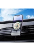 Borofone MagSafe ile Uyumlu Mıknatısla Sabitlenen Kablosuz Şarj Destekli Araç Telefon Tutucu BH211 thumbnail 6