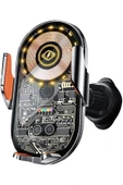 Coverzone Kablosuz Araç İçi Cep Telefonu Şarj 2in1 Telefon Tutucu ve Şarj Araç 4.7-7.2 inç Uyumlu C12 thumbnail 1
