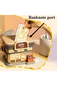 Coverzone Coffee Shop Tasarımlı Metal Ve Kağıt Para Kumbarası Dekoratif Hediyelik Ev Süsü thumbnail 1