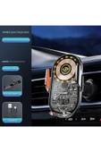 Coverzone Kablosuz Araç İçi Cep Telefonu Şarj 2in1 Telefon Tutucu ve Şarj Araç 4.7-7.2 inç Uyumlu C12 thumbnail 5