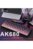 Coverzone 65% Kablolu Hotswap Mekanik Oyun Klavyesi,68 Tuşlu Anti-Ghosting AJAZZ AK680 Pembe | Brown Switch thumbnail 2