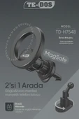 Coverzone Araç İçi Manyetik Telefon Tutucu TD-H7548 - Magsafe Uyumlu, 360° Döner, Klipsli, Petek Tasarım thumbnail 4