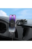 Borofone Araç Telefon Tutucu ve Kablosuz Şarj Cihazı Qi Uyumlu | Hızlı Şarj 15W | Otomatik Açma-Kapama BH206 thumbnail 6
