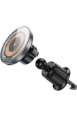 Borofone MagSafe ile Uyumlu Mıknatısla Sabitlenen Kablosuz Şarj Destekli Araç Telefon Tutucu BH211 thumbnail 2