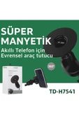 Coverzone Manyetik Araç Telefon Tutucu - 360° Dönebilen, Klipsli, iPhone Uyumlu TD-H7541 thumbnail 4