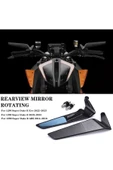 Coverzone Naked Touring Uyumlu CNC Alüminyum Gövdeli Spor Kanat Tipi Ayarlanabilir Motosiklet Dikiz Ayna CMX99 thumbnail 3