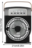 Coverzone Şarjlı Buharlı Mini Hava Soğutucu Taşınabilir Vantilatör Fan Mobil Sulu Klima 3 Rüzgar Hızı CVR-002 thumbnail 2