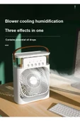 Coverzone Buharlı Mini Hava Soğutucu Taşınabilir Vantilatör Portatif Fan Mobil Sulu Klima 3 Rüzgar Hızı Hr025 thumbnail 4
