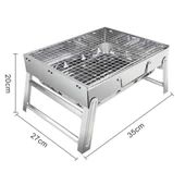 Madfox Roadtrip Portatif Katlanır BBQ Mangal SİLVER - 7