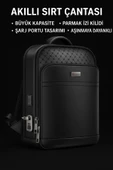 Coverzone Akıllı Sırt Çantası WB59 - Parmak İzi Kilitli, USB Girişli, Suya Dayanıklı, Lise-Üni Öğrenciye Uygun thumbnail 6