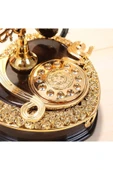Coverzone Retro Telefon Görünümlü Kurmalı Müzik Kutusu Çekmeceli Eski Model Phone Hediyelik TRM-77 - 3