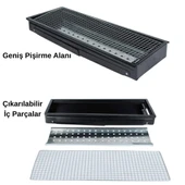 Madfox Cookout Portatif Katlanır BBQ Mangal BLACK - 5