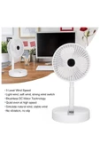 Coverzone Yüksekliği Ayarlanabilir 31cm - 37 cm Mini Fan Şarjlı Telefon Tutuculu 3 Kademeli Vantilatör FS-21 thumbnail 6