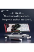 Coverzone Ajazz ALUX 68 HE Kablolu-8000hz Manyetik Switch Oyun Klavyesi Alümniyum Gövde Yapısı thumbnail 2