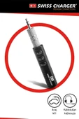 SWISS Araç Oto Bluetooth Dönüştürücü 3.5 Mm Aux Ses Alıcısı 145059067 thumbnail 1