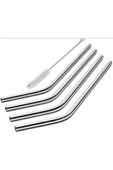 Coverzone Çelik Pipet Paslanmaz Çelik Metal Meşrubat Pipeti Ve Pipet Temizleme Fırçası Seti 5 Parça - 8