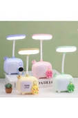 Coverzone Sevimli Figürler Tasarımlı Şarjlı Masa Ve Gece Lambası Dekoratif Hediyelik Çocuk Odası Süs thumbnail 2