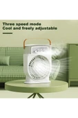 Coverzone Şarjlı Buharlı Mini Hava Soğutucu Taşınabilir Vantilatör Fan Mobil Sulu Klima 3 Rüzgar Hızı CVR-002 thumbnail 2
