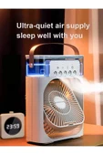 Coverzone Buharlı Mini Hava Soğutucu Taşınabilir Vantilatör Portatif Fan Mobil Sulu Klima 3 Rüzgar Hızı Hr025 thumbnail 2