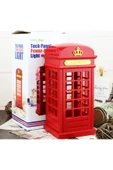 Coverzone Londra Telefon Kulübesi Retro Dokunmatik Masa Lambası Hediyelik Dekoratif Süs thumbnail 2