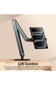 Coverzone Tablet ve Telefon Tutucu P-96T 12.9 inçe Kadar Uyumlu, 3 Eklemli, 360° Ayarlanabilir Stand thumbnail 5