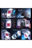 Coverzone Profesyonel Kablolu Telefon Soğutucu, Teleskopik Klipsli Cep Telefonu Fan, 9 Kanatlı Fanlı A01 Beyaz thumbnail 5