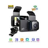 Araç İçi Kamera Wifi Özellikli Ekranlı Ön Ve Geri Görüş Kameralı Mikrofonlu 3 İnç Hd - 1