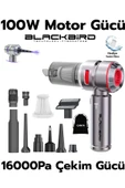 Blackbird MK-5801 16000PA Kablosuz Araç Süpürgesi | 3 Kademeli Güç | Şarjlı El Süpürgesi - 1