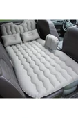 Şişme Araç İçi Seyahat Yatağı Oto Araç İçi Yatak Gri Renk Pompa+Yastık Dahil - 1