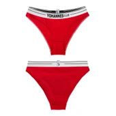 Yohannes Club, Kadın Lastik Kemerli Bikini Slip, 5'li Paket, Çoklu Renk thumbnail 9