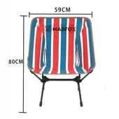 Madfox İnfinity Ultralight Katlanır Kamp Sandalyesi Retro Çizgili - 4