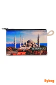 İstanbul Temalı 6 Adet Hediyelik Oxford Kumaş Cüzdan Bozuk Para Çantası - 7