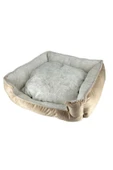 Ber vet pet Yumuşak Ve Yıkanabilir Kedi Ve Köpek Yatağı –lüx, Rahat Ve Şık Tasarım 50*50cm Renk Camel - 4