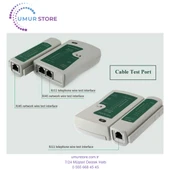 RJ45 RJ11 Adsl Ethernet Internet Kablo Test Cihazı Cat5/6 Network Tester thumbnail 2