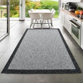 Capri Modern Gri Sisal Dokuma Halı Salon Halısı Mutfak Balkon Halısı Koridor Halısı 13345A - 1