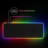 Rgb Gami̇ng Mouse Pad 14 Modlu 300x800x4mm - 3